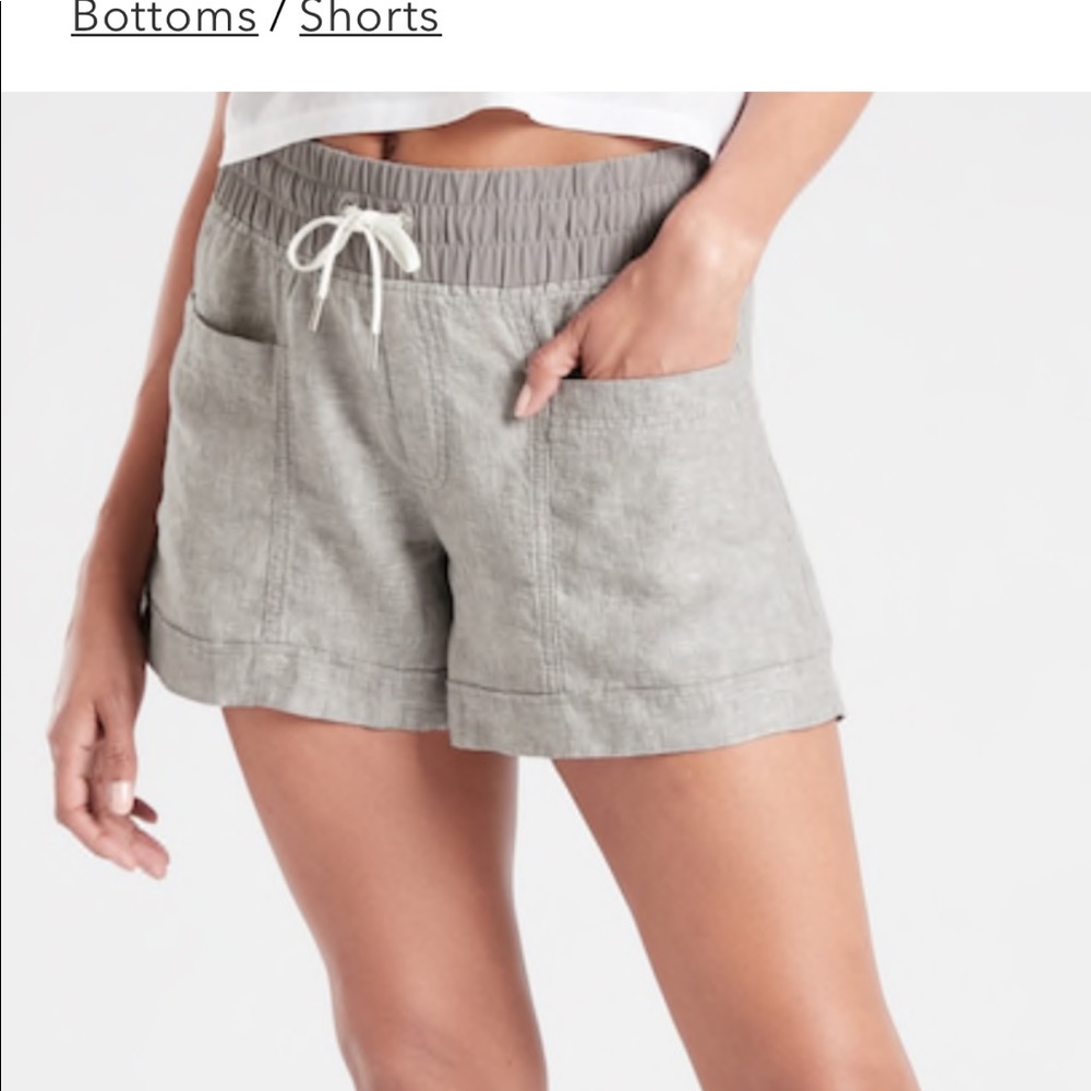 ATHLETA Cabo linen 4” shorts